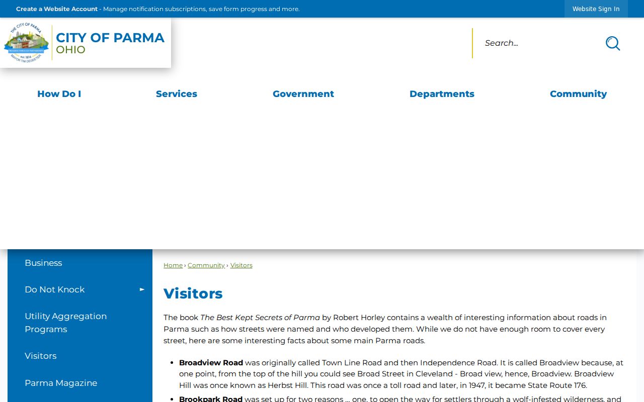 Parma neighbors community geography and neighborhood corridor source