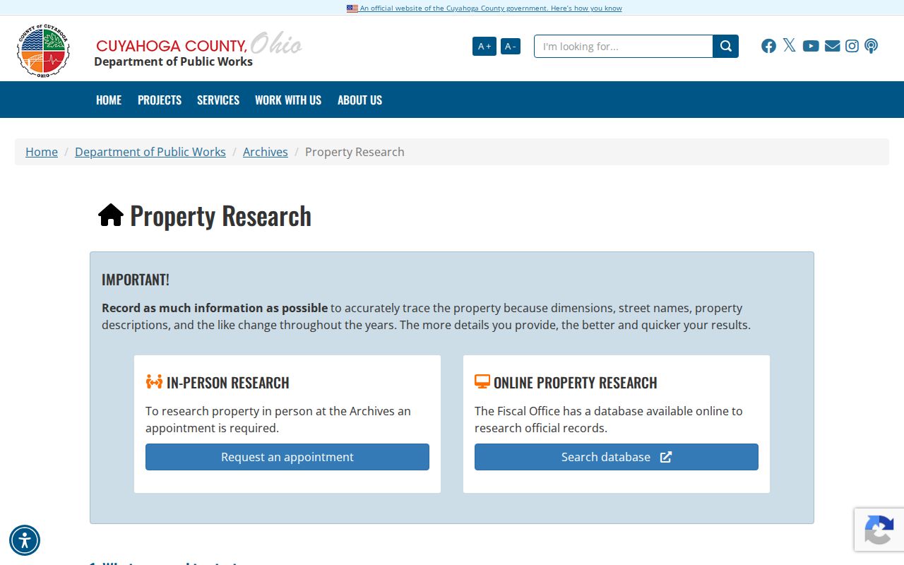 Parma previous residents house history research at Cuyahoga County Archives
